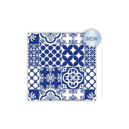 Con-Tact Brand Adhesive Drawer and Shelf Liner, Spanish Tiles 18"x60 Ft., PK6 60F-C9AD96-06
